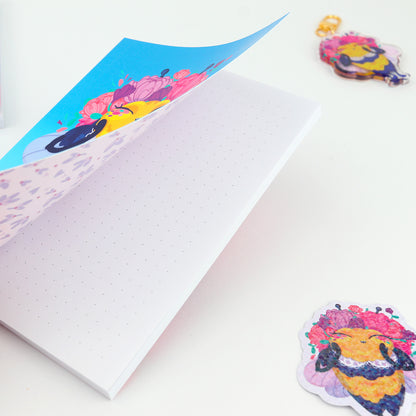 JULIESBUDDIES Carnet A6 à couverture souple "Abeille Reine de Beauté"