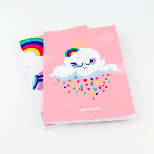 JULIESBUDDIES Carnet A6 à couverture souple "Nuage d'Amour"