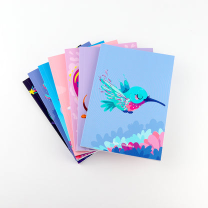 JULIESBUDDIES Carnet A6 à couverture souple "Colibri"