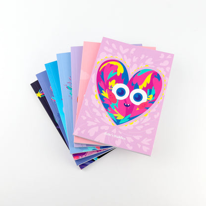 JULIESBUDDIES A6 Notebook with soft cover "Colorful Heart"