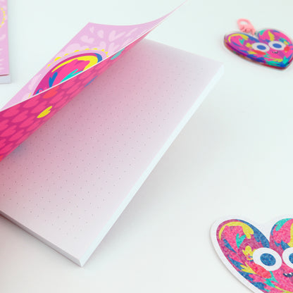 JULIESBUDDIES A6 Notebook with soft cover "Colorful Heart"