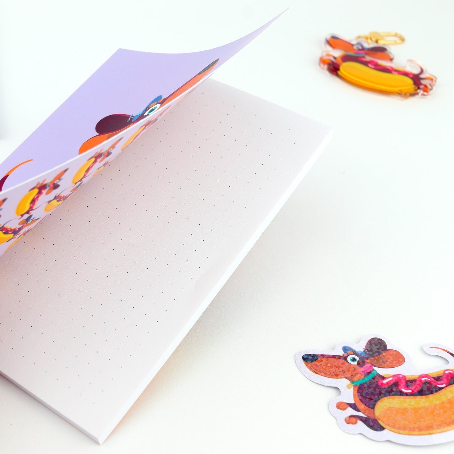 JULIESBUDDIES Carnet A6 à couverture souple "Teckel Chien Saucisse"