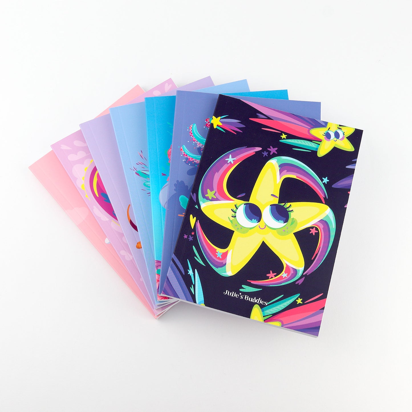 JULIESBUDDIES Carnet A6 à couverture souple "Etoile Filante"