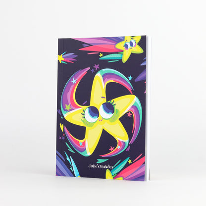 JULIESBUDDIES Carnet A6 à couverture souple "Etoile Filante"