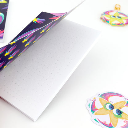 JULIESBUDDIES Carnet A6 à couverture souple "Etoile Filante"