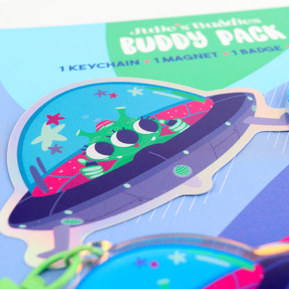 Pack Buddy JULIESBUDDIES - Extraterrestre en OVNI