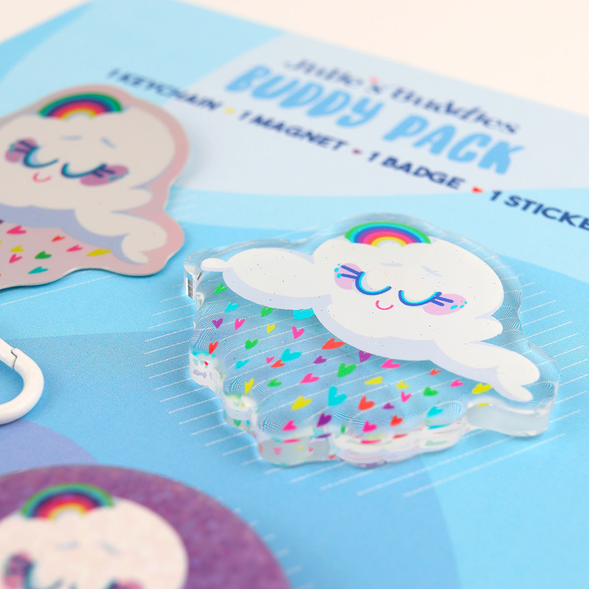 Pack Buddy JULIESBUDDIES - Nuage Arc-en-ciel