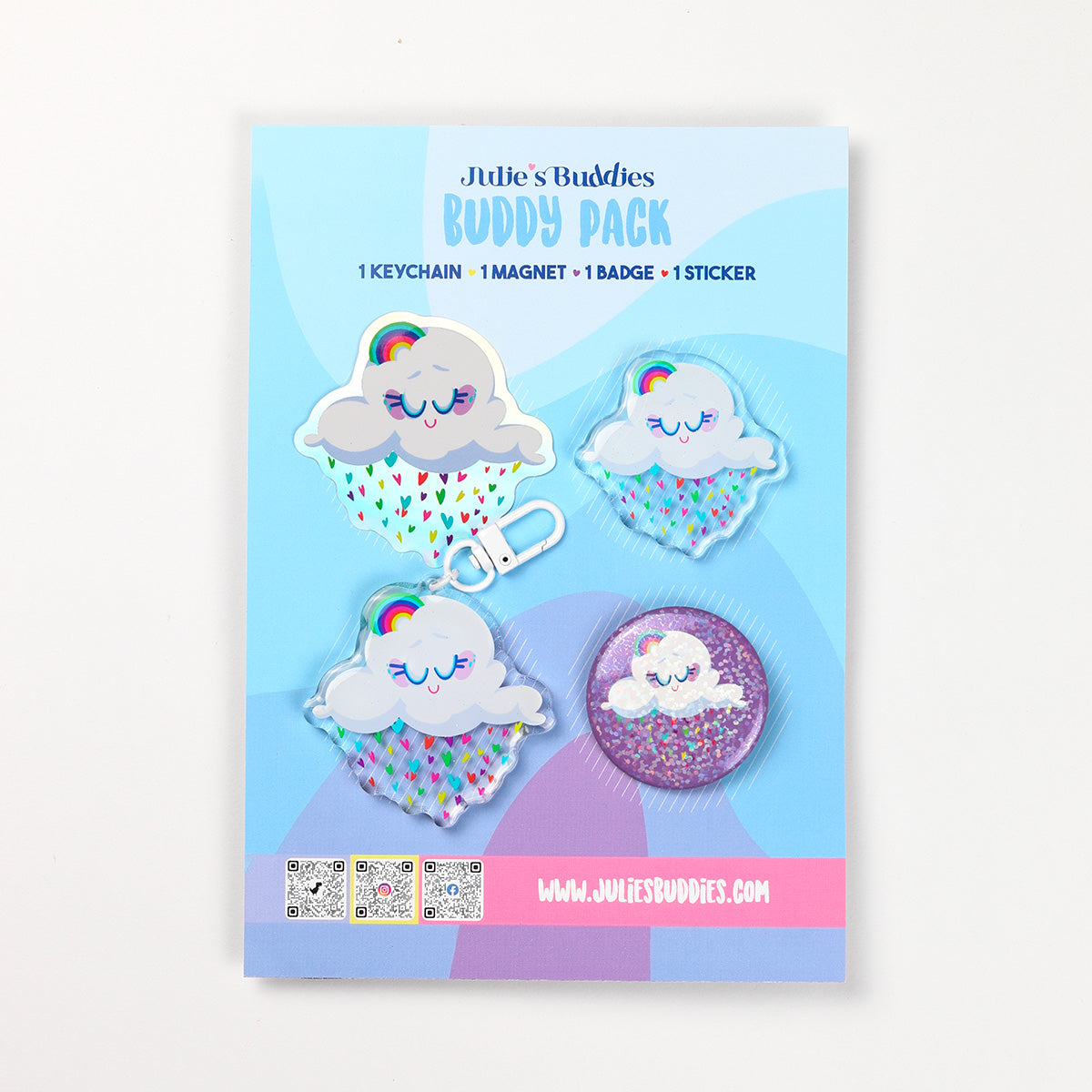 Pack Buddy JULIESBUDDIES - Nuage Arc-en-ciel