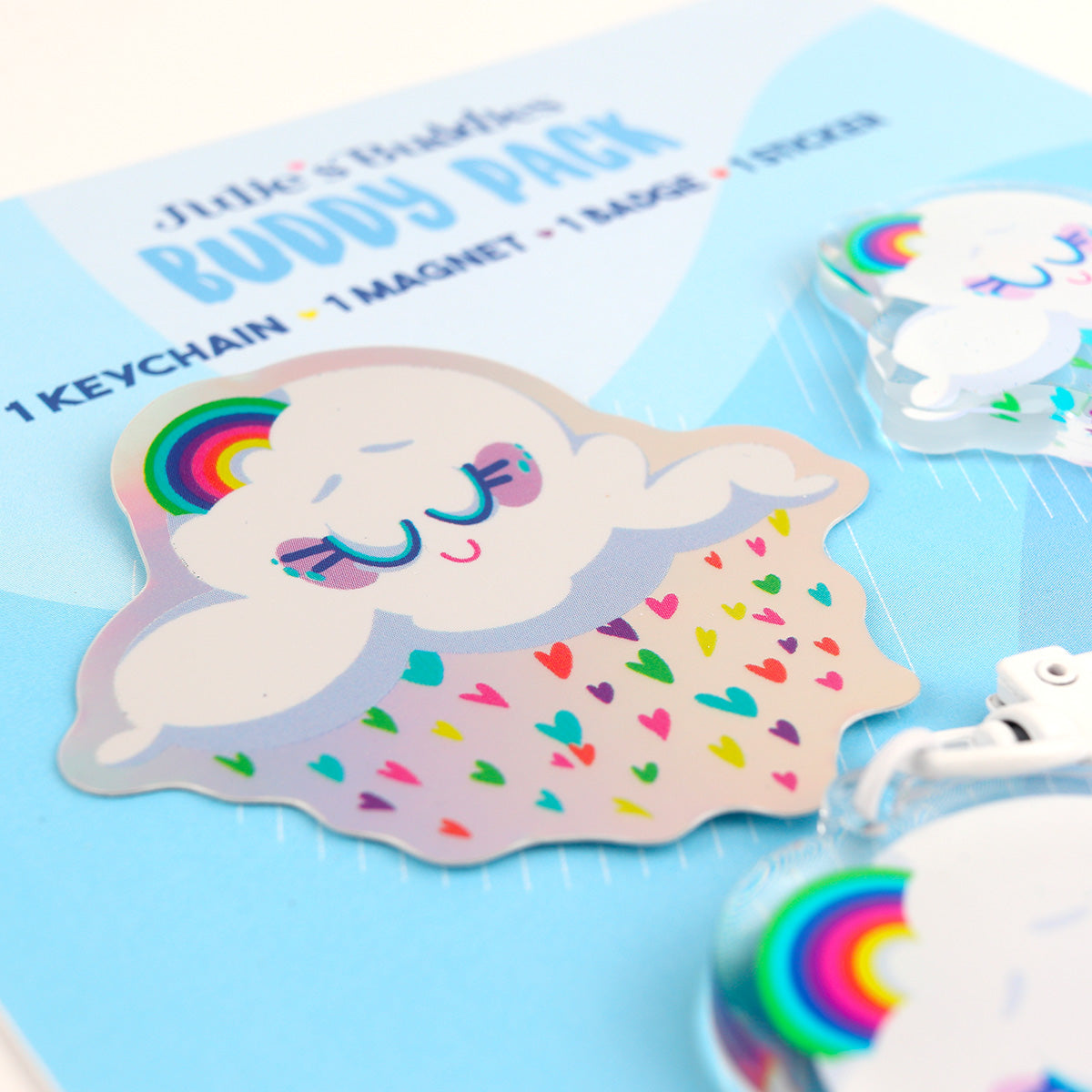 Pack Buddy JULIESBUDDIES - Nuage Arc-en-ciel