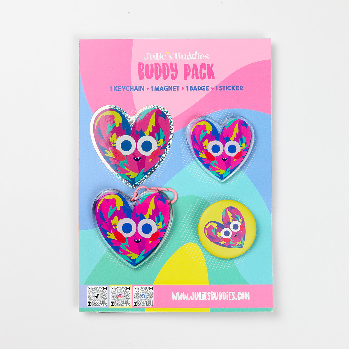 Pack Buddy JULIESBUDDIES - Coeur Coloré