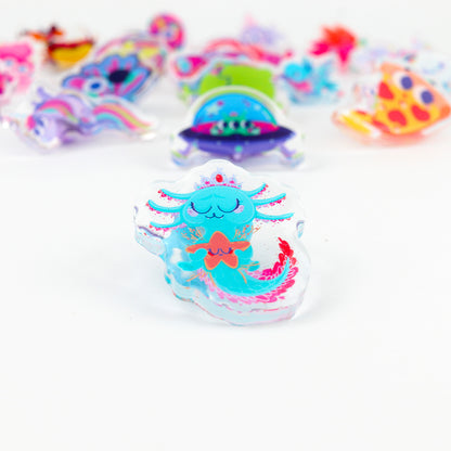 JULIESBUDDIES Pins Axolotl en Acrylique
