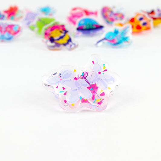 JULIESBUDDIES Pins Chien Ballon en Acrylique