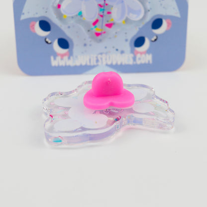 JULIESBUDDIES Pins Chien Ballon en Acrylique