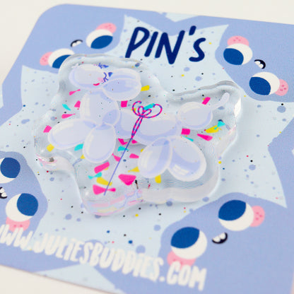 JULIESBUDDIES Pins Chien Ballon en Acrylique