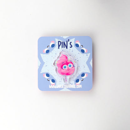JULIESBUDDIES Pins Barbe à Papa en Acrylique
