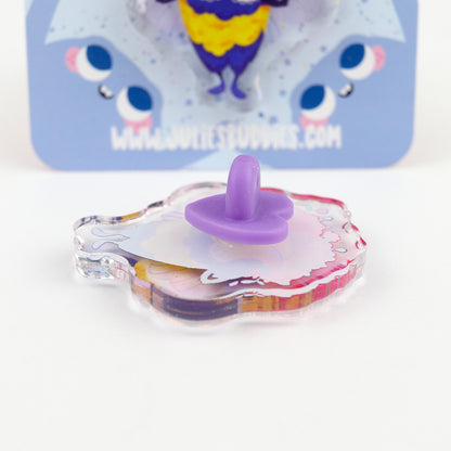 JULIESBUDDIES Pins Abeille reine de Beauté en Acrylique