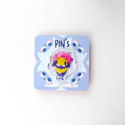 JULIESBUDDIES Pins Abeille reine de Beauté en Acrylique