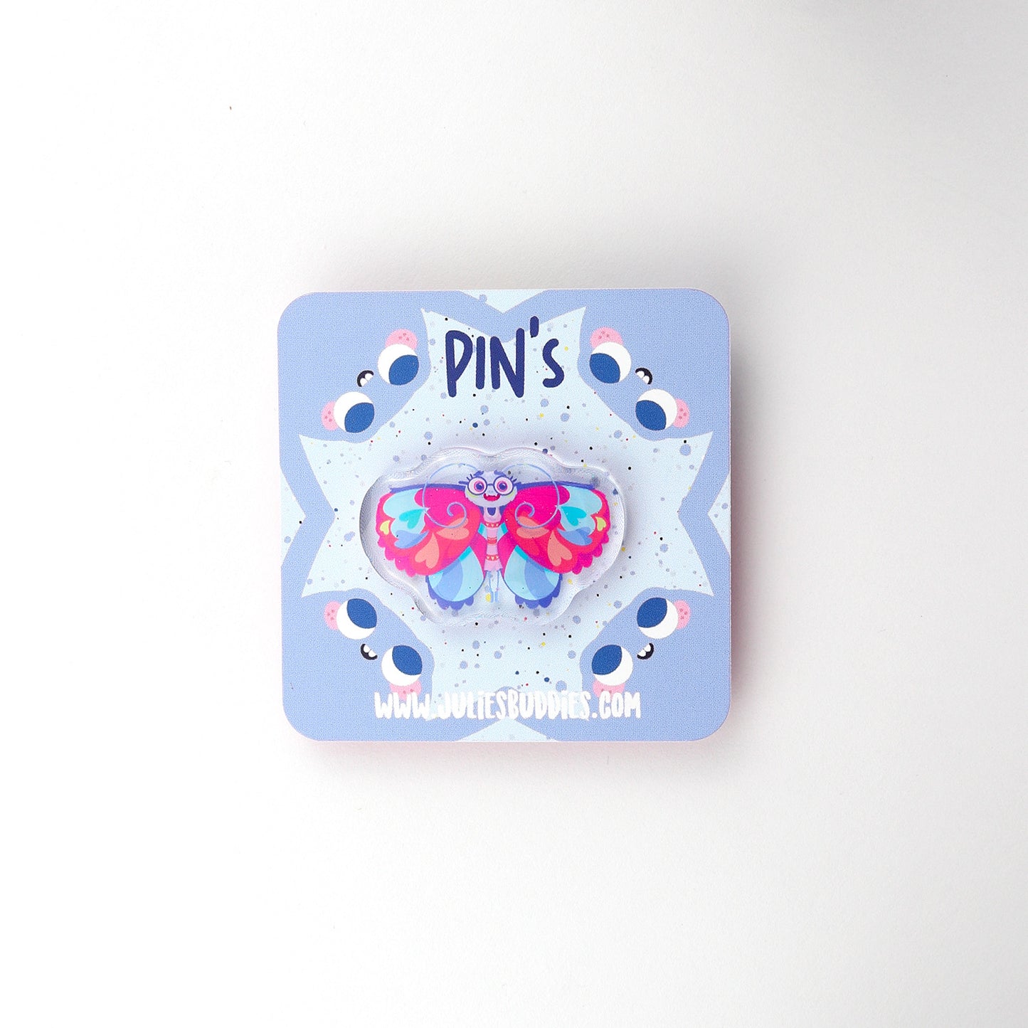 JULIESBUDDIES Pins Papillon en Acrylique