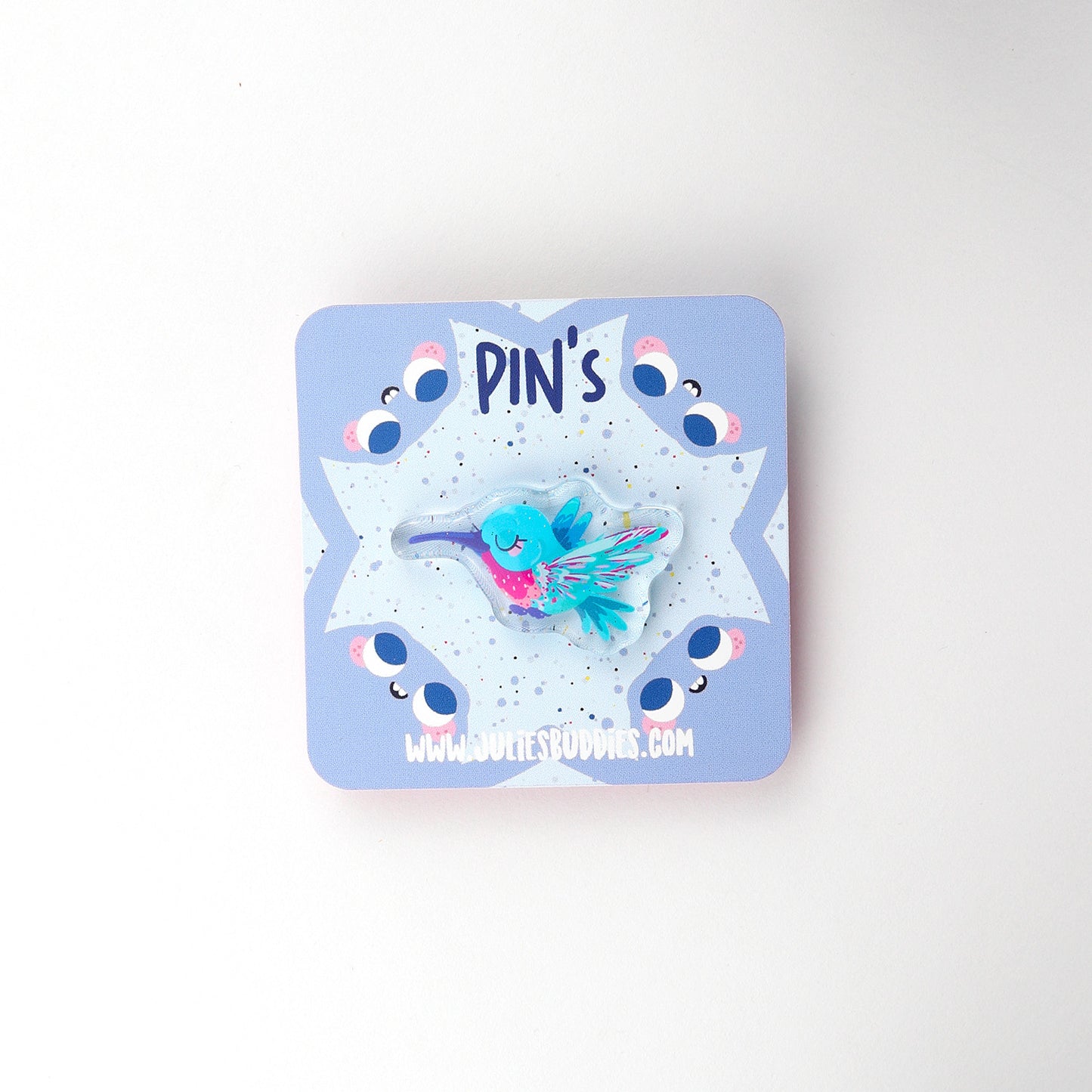 JULIESBUDDIES Pins Colibri en Acrylique