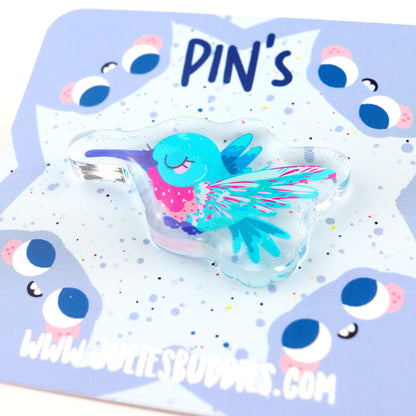JULIESBUDDIES Pins Colibri en Acrylique