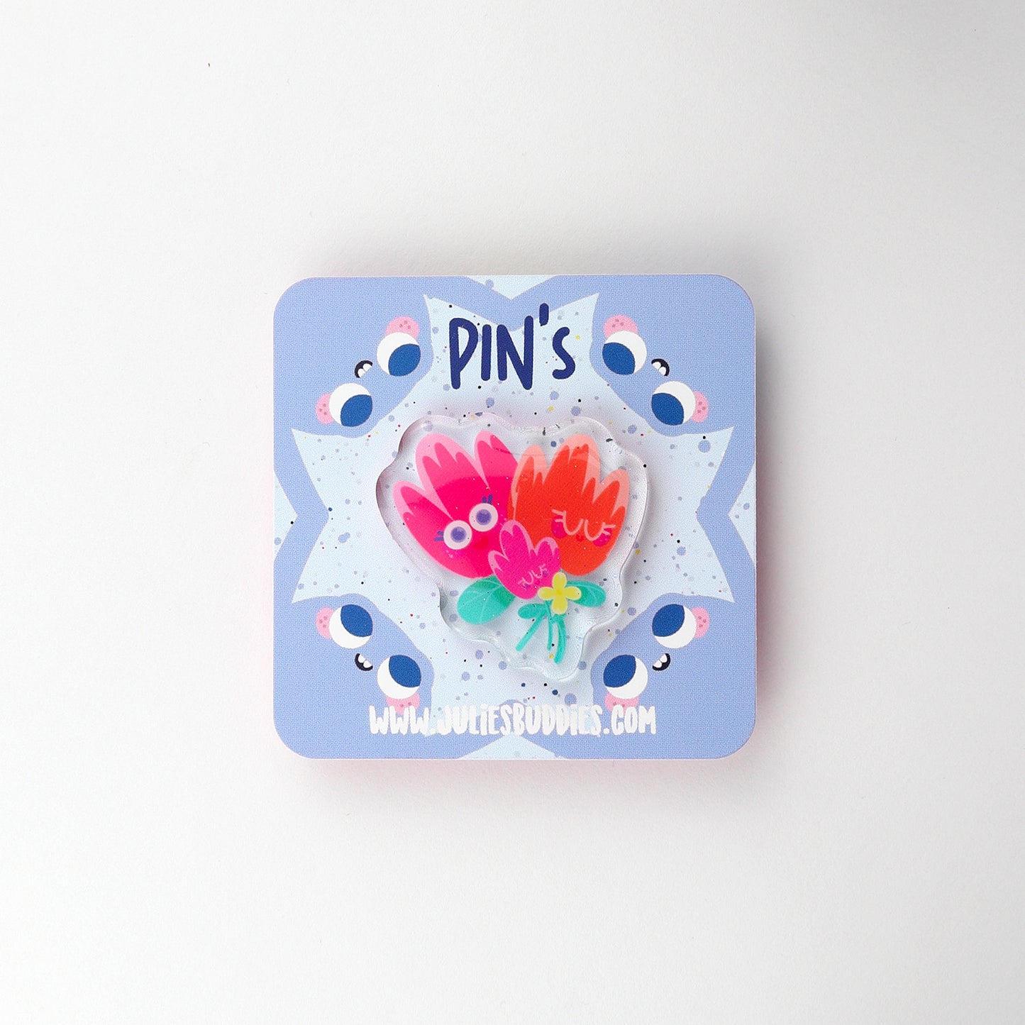JULIESBUDDIES Pins Fleurs câlines en Acrylique