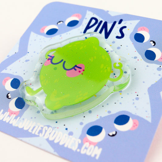 JULIESBUDDIES Pins Citron Vert en Acrylique