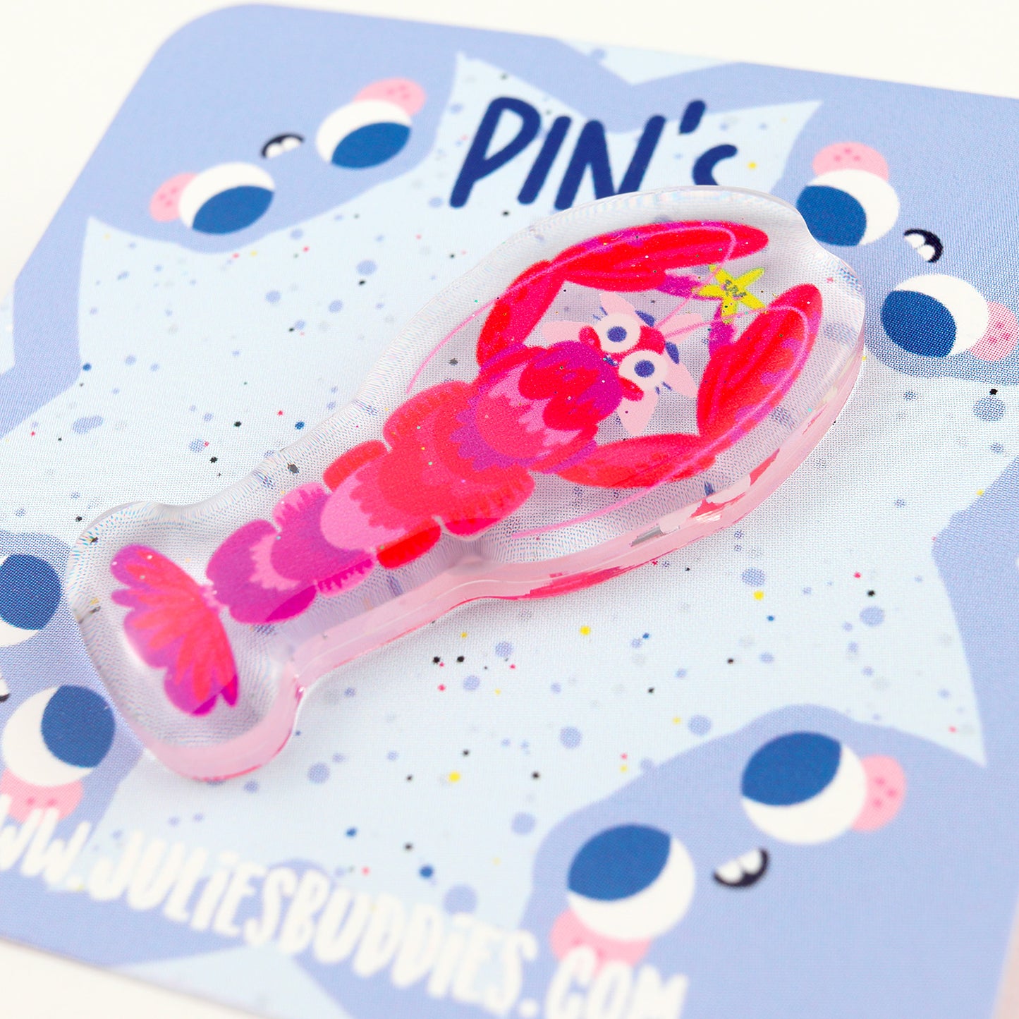 JULIESBUDDIES Pins Homard en Acrylique