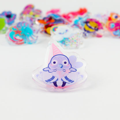 JULIESBUDDIES Magical Pigeon Acrylic Pin
