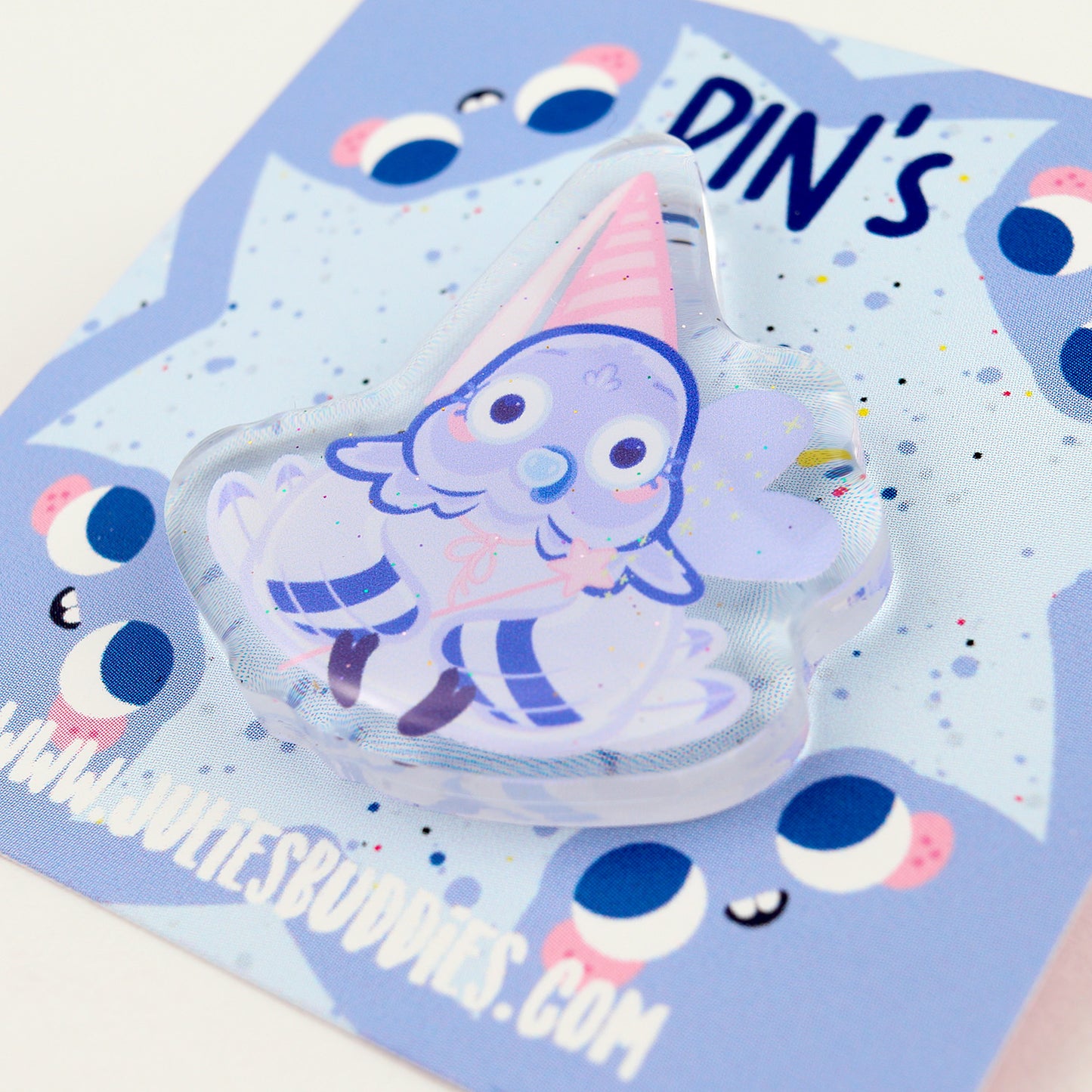 JULIESBUDDIES Magical Pigeon Acrylic Pin