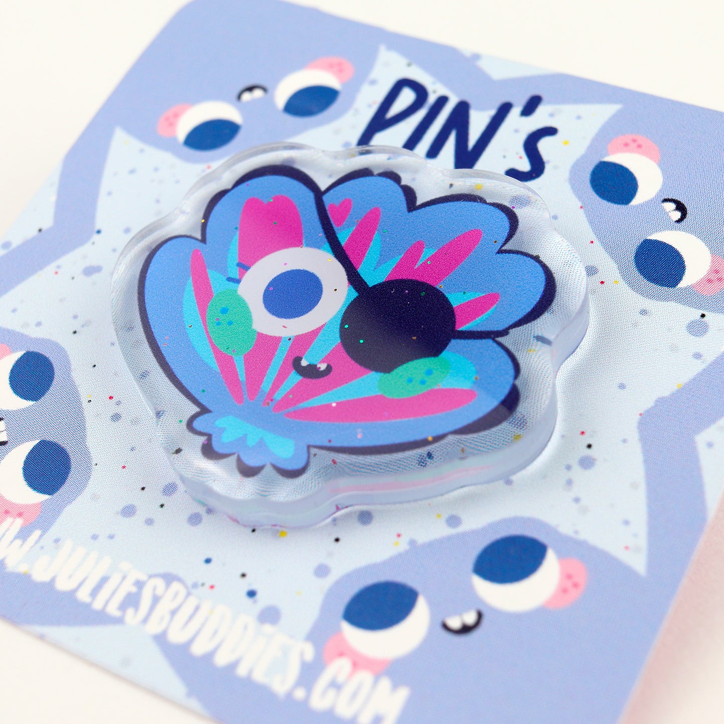 JULIESBUDDIES Pins Coquillage Pirate en Acrylique