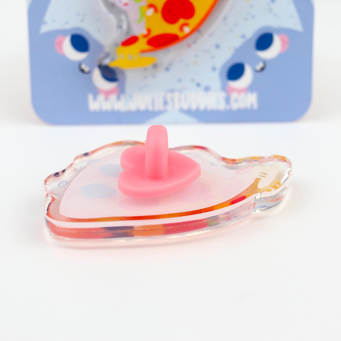 JULIESBUDDIES Pins Pizza au Fromage en Acrylique