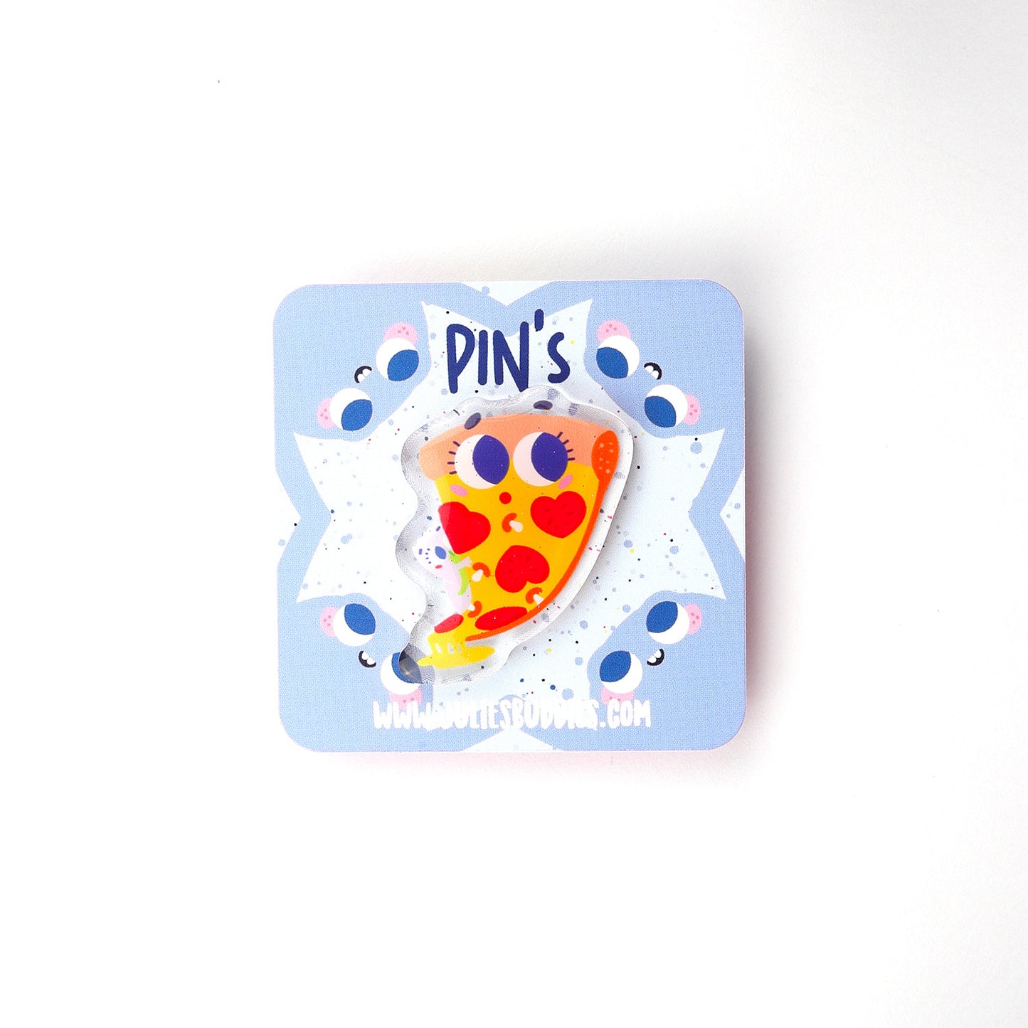 JULIESBUDDIES Pins Pizza au Fromage en Acrylique