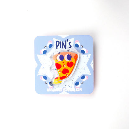 JULIESBUDDIES Pins Pizza au Fromage en Acrylique