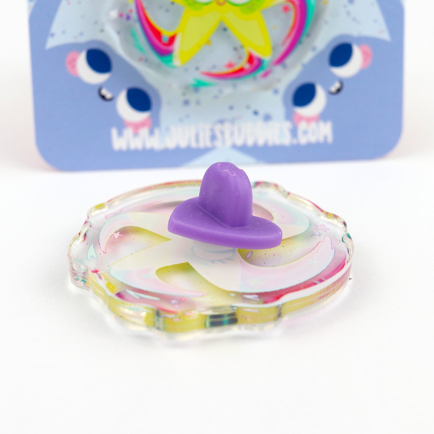 JULIESBUDDIES Pins Etoile Filante en Acrylique