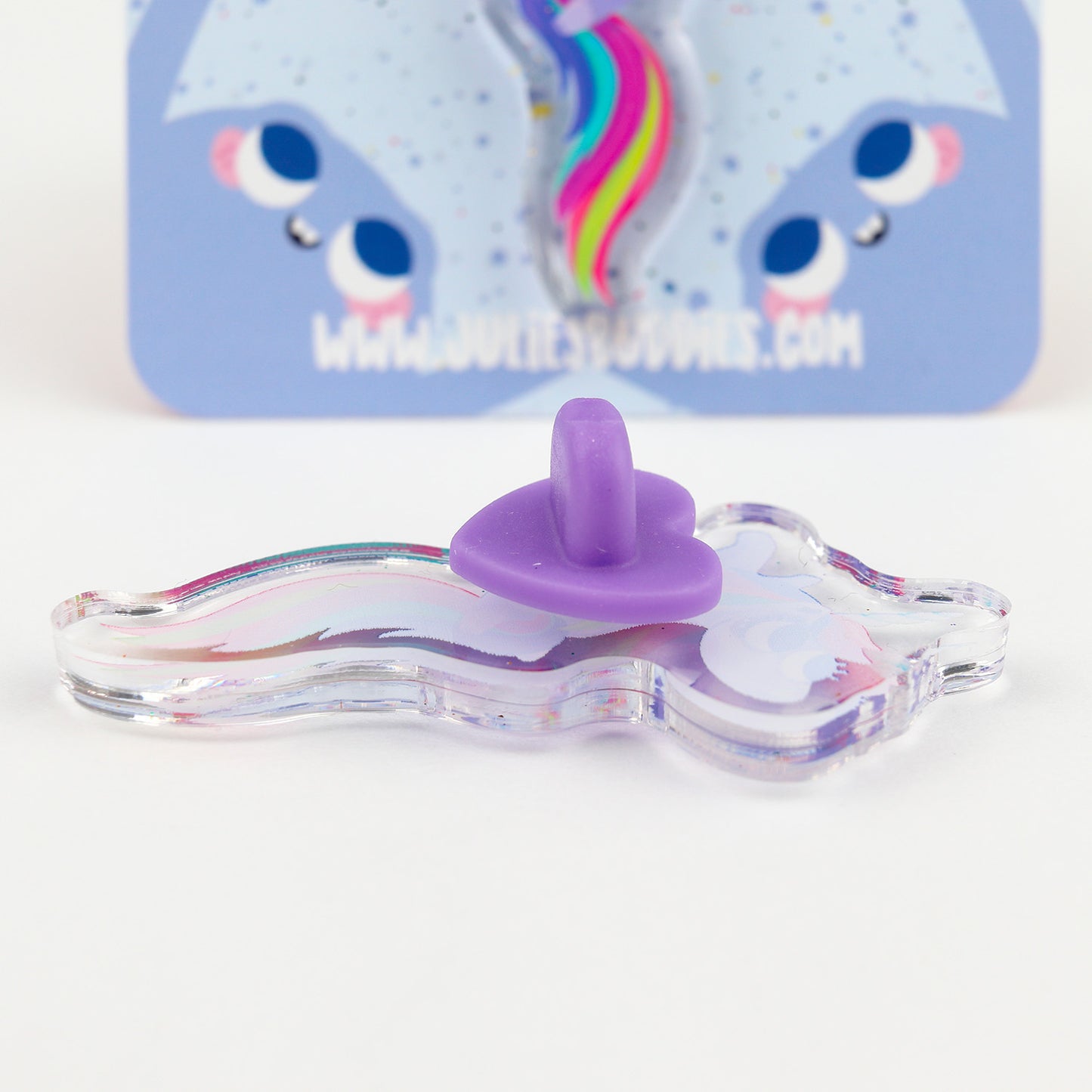JULIESBUDDIES Pins Licorne arc-en-ciel en Acrylique