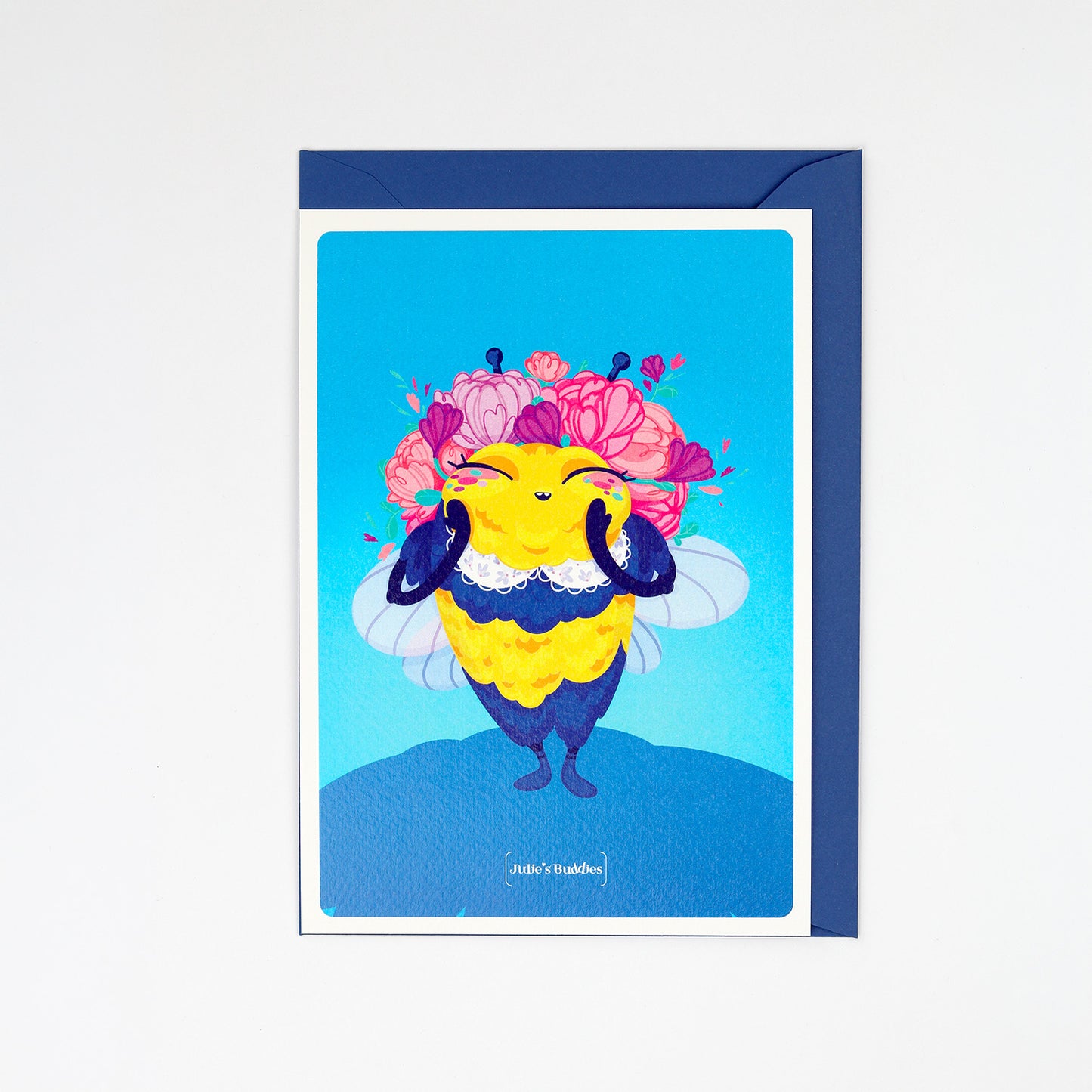 JULIESBUDDIES Postcard Pretty Bumblebee