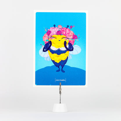 JULIESBUDDIES Postcard Pretty Bumblebee