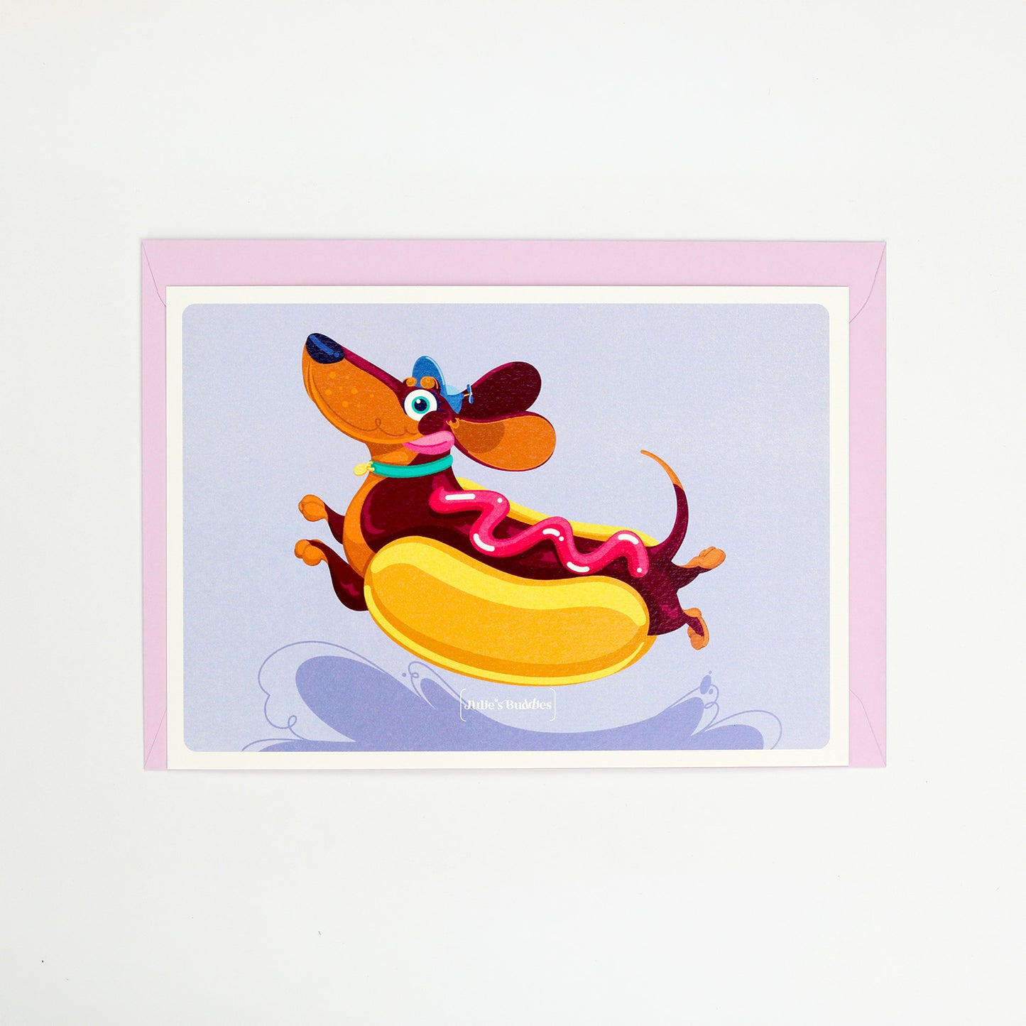 Carte postale JULIESBUDDIES Teckel Chien Saucisse