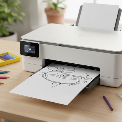 Coloriage à imprimer - Chien Saucisse