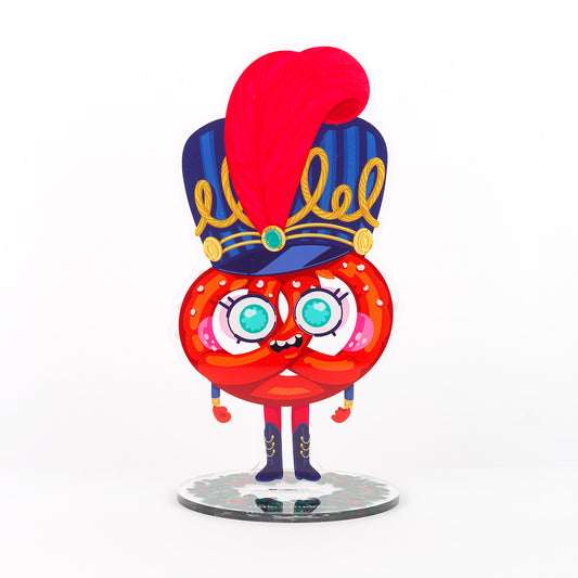 Statuette en acrylique JULIESBUDDIES Bretzel Casse-noisette