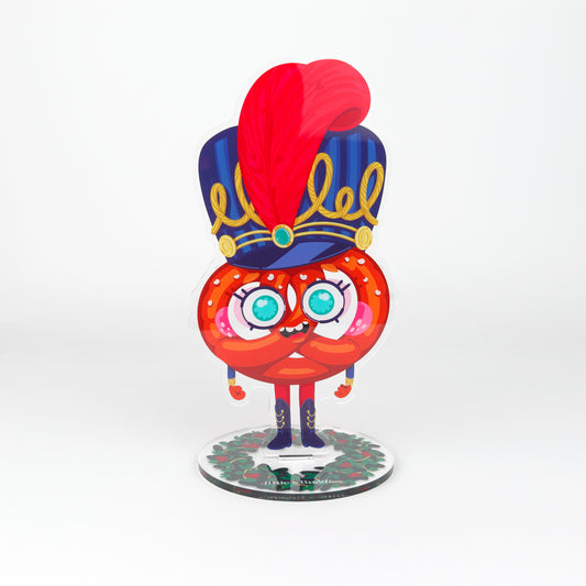 Statuette en acrylique JULIESBUDDIES Bretzel Casse-noisette