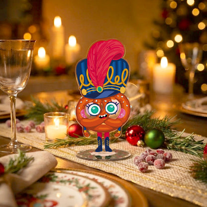 JULIESBUDDIES Acrylic Christmas Standee -Nutcracker Bretzel