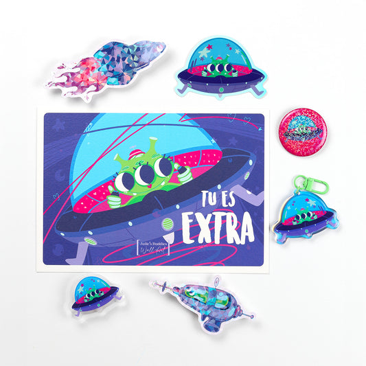 Pack Star JULIESBUDDIES - Alien en OVNI