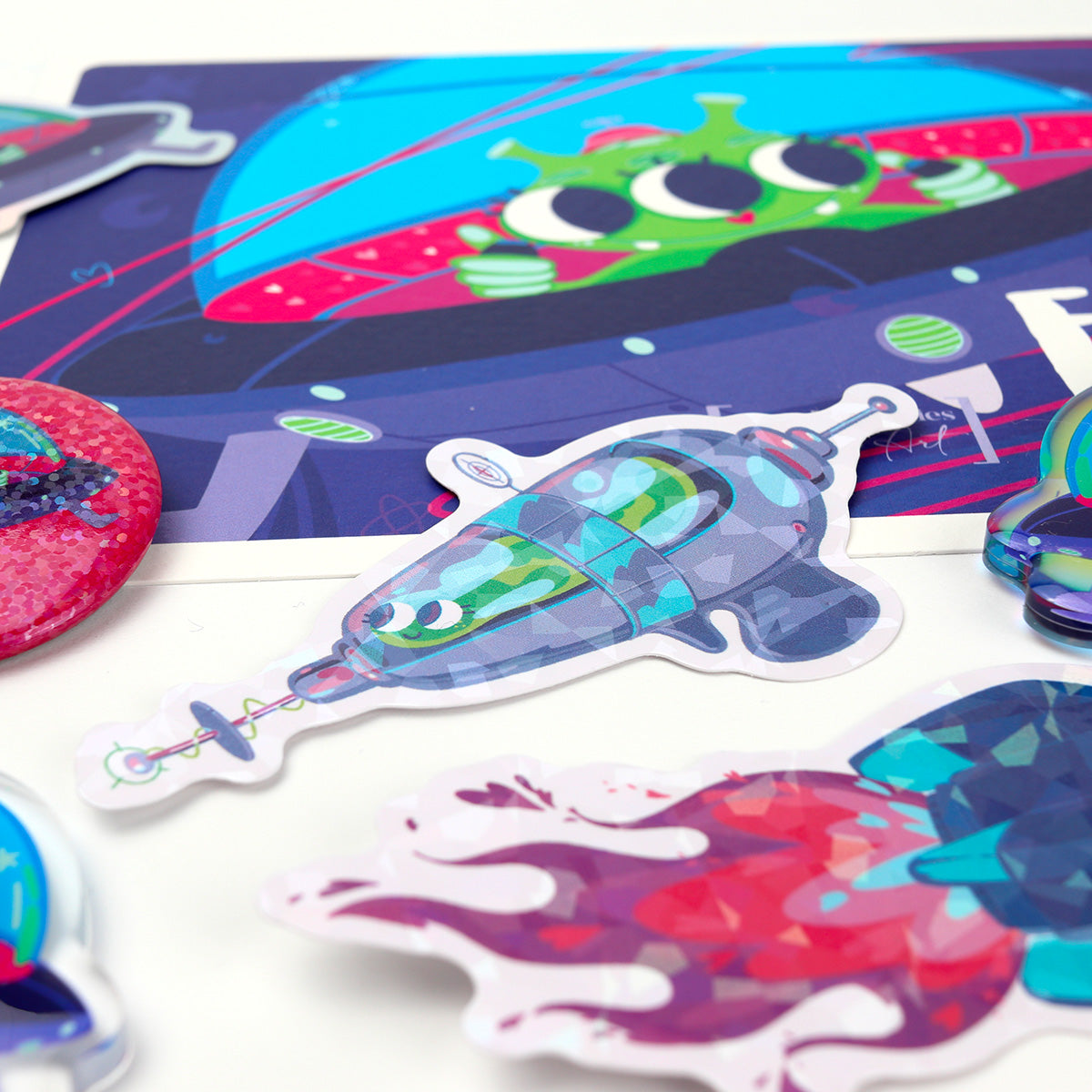 Pack Star JULIESBUDDIES - Alien en OVNI