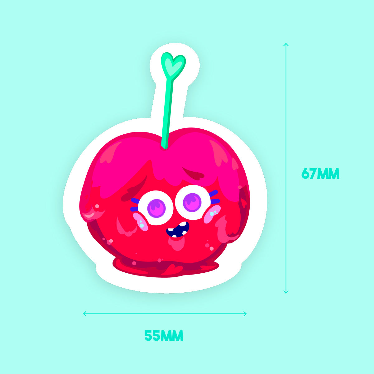 JULIESBUDDIES Candy Apple Individual Sticker