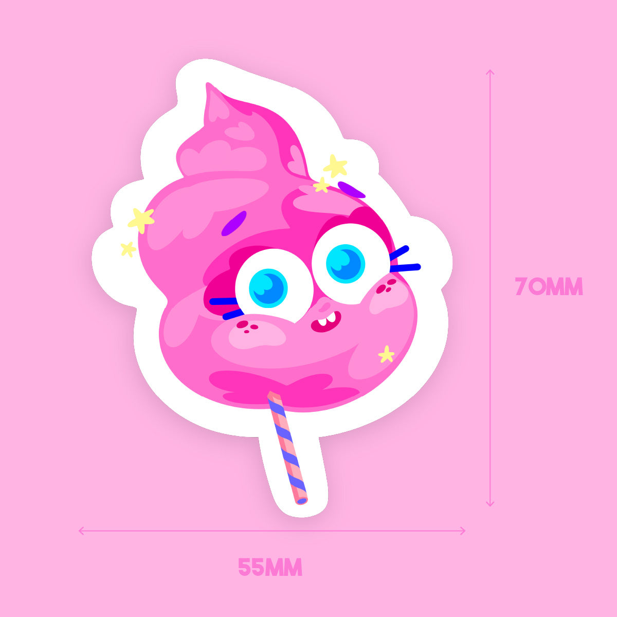 JULIESBUDDIES Cotton Candy Individual Sticker