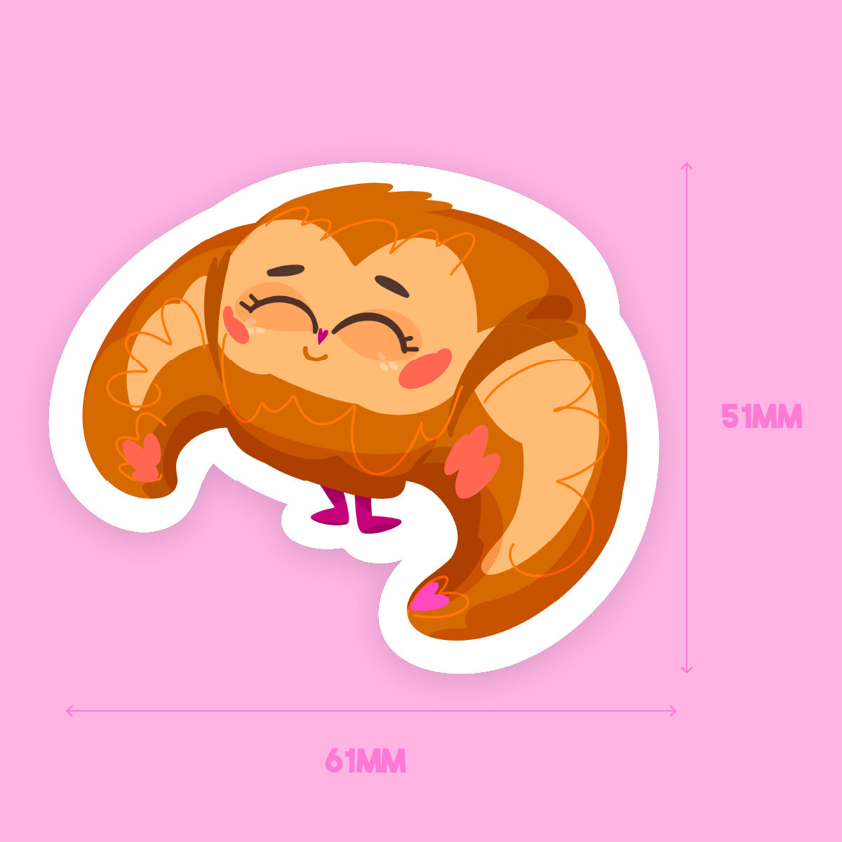 JULIESBUDDIES Croissant Individual Sticker