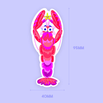 JULIESBUDDIES Vibrant Lobster Individual Sticker