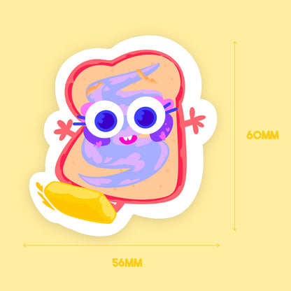 JULIESBUDDIES Peanut Butter and Jelly Individual Sticker