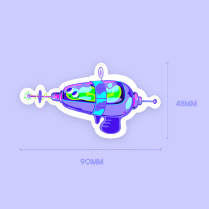 JULIESBUDDIES Alien Lasergun Individual Sticker